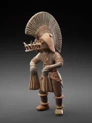 Danser met krokodillenhelm, 300 v.Chr.-300 n.Chr.