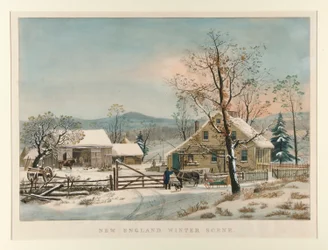 New England winterlandschap