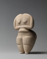 Laat-neolithische vrouwelijke figuur, 4500-4000 v.Chr. (marmer)