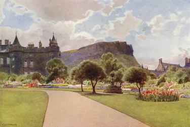 De noordtuin, Holyrood Palace