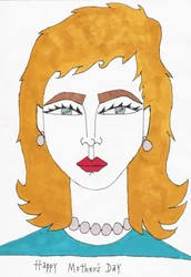 Gelukkige Moederdag, 2017 (viltstift op papier)