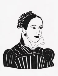 Mary Queen of Scots, 2017 (viltstift op papier)