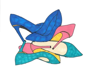 Schoenen, 2016 (viltstift op papier)