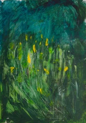 Abstracte gele bloemen