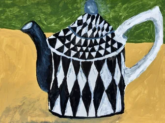 Harlequin-theepot