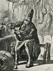 De derwisj trekt de haren uit de staart van de kat, 1906.