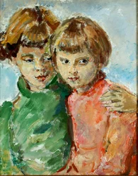 Iris en Kathleen (olieverf op doek)