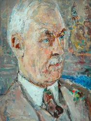 Professor Frederick Brown, ca.1920 (olieverf op paneel)