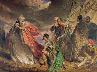 Lear en Cordelia, c.1843