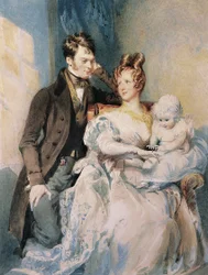 Portret van de heer en mevrouw MacGregor met hun kind