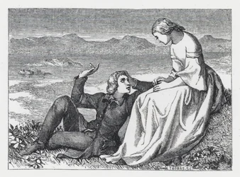 Illustratie voor Tennysons gedicht, De Prinses