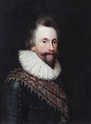 Portret van Henry Wriothesley, 3e graaf van Southampton (olieverf op paneel)