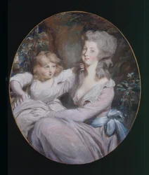 Margaret "Peggy" Arnold en dochter Sophia, c.1787