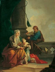 Onderwijs van Maria door Joachim en Anna