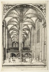 Interieur van de Sint-Catharinakerk in Augsburg