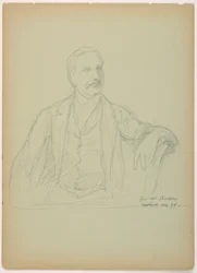 Tekening, Mr. Sheldon Zittend