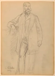 Tekening, President Chester A. Arth, 1884