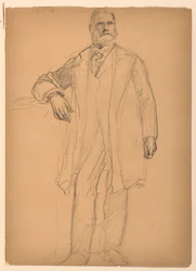Tekening, President Chester Alan Ar, juni 1886