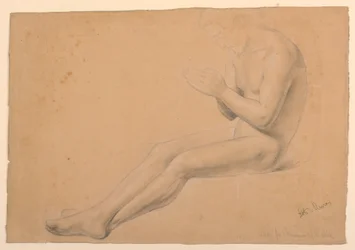 Tekening, Studie voor "Ziekencommunie", 1844-45