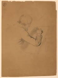 Tekening, Studie voor "Ziekencommunie", 1844-45