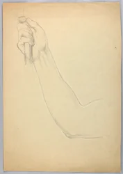 Tekening, Studie voor duplicaat van "C, 1850