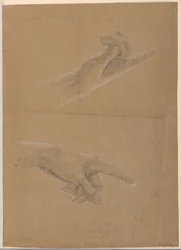 Tekening, Studie voor "Early Christia, 1839-40
