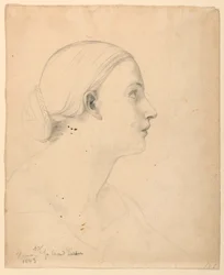 Tekening, Studie voor "Heilige les", 1843