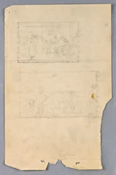 Tekening, Studie voor "Wetenschappelijke Groep", 1858