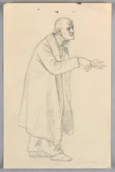 Tekening, Studie voor "Wetenschappelijke Groep", 1858