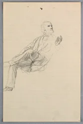 Tekening, Studie voor "Wetenschappelijke Groep", 1858