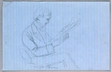 Tekening, Studie voor "Wetenschappelijke Groep", 1858