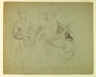 Tekening, Studie voor "Titiaan Tonen, 1871-72