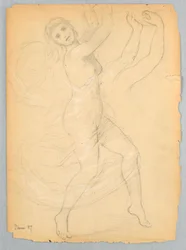 Tekening, Studie voor de National Ac, juni 1868