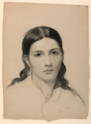 Tekening, De vrouw van de kunstenaar Sophie, 1853