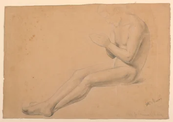 Figurenstudie voor "Communie van de zieken"