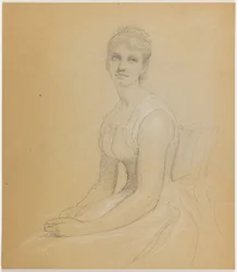 Schets voor Portret van een vrouw