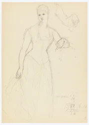 Schets voor een portret van Bella Worsham