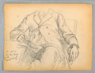 Studie voor Portret van Hon. Robert C. Winthrop voor de Historische Vereniging, Mass.