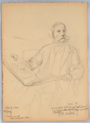 Studie voor een portret van Mr. Morris K. Jesup, Esq.