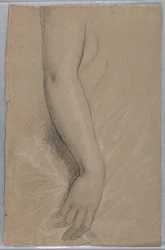 Studie van een Arm voor Portret van Mevrouw Rutherford B. Hayes