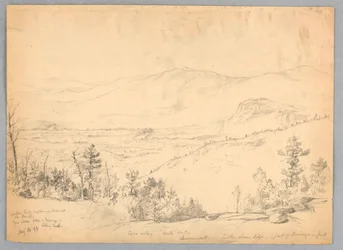 Uitzicht naar het Zuiden vanaf Mt. Kearsarge, New Hampshire