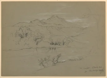 Uitzicht op Mount Mansfield vanuit Cambridge, Vermont