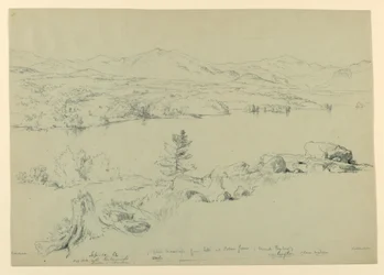 Witte Bergen vanuit het zuiden