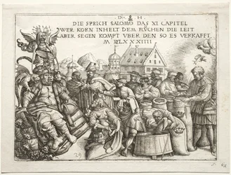 Illustratie bij Spreuken XI (De Graanhamsteraars)