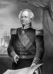 Admiraal Thomas Dundas, Britse marineofficier van de Napoleontische oorlogen, 1857