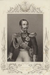 Alexander II, keizer van Rusland (18181881) (gravure)