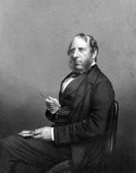 George Cruikshank 1792-1878. Engelse karikaturist en boekillustrator, eind 19e eeuw