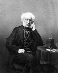 Sir David Brewster, Schotse wetenschapper, uitvinder en schrijver uit de 19e eeuw.