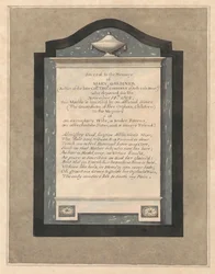 Gedenkteken voor Mary Gardiner uit Hampton Church