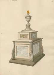 Graf van William Hogarth en mevrouw Jane Hogarth uit Chiswick